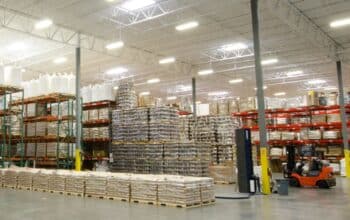 Modern 3PL warehouse facility with tall racks and efficient layout in Salt Lake City
