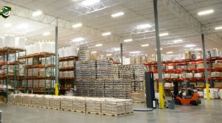 Modern 3PL warehouse facility with tall racks and efficient layout in Salt Lake City